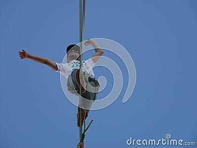 Cervia Sport Festival 2016 â€“ Slackline Editorial Stock Photo